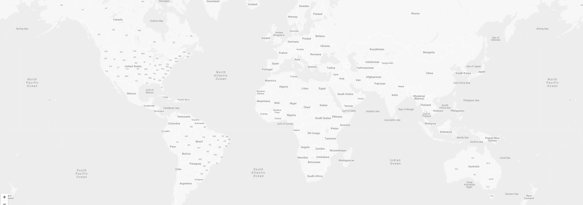 We are a Global Company map